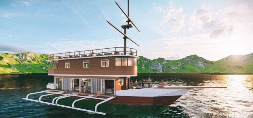 9 Penampakan desain kapal pinisi milik Awkarin, bak hotel terapung