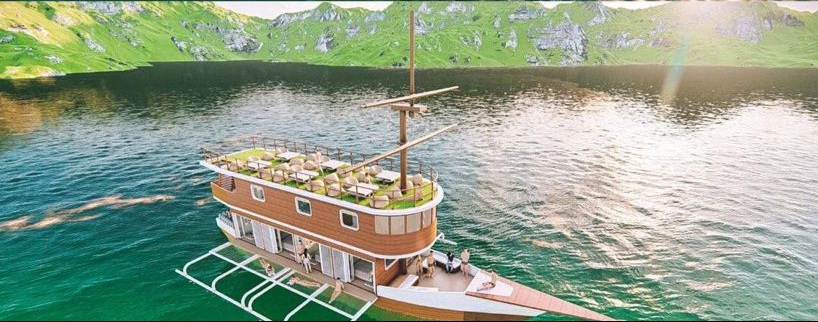 9 Penampakan desain kapal pinisi milik Awkarin, bak hotel terapung