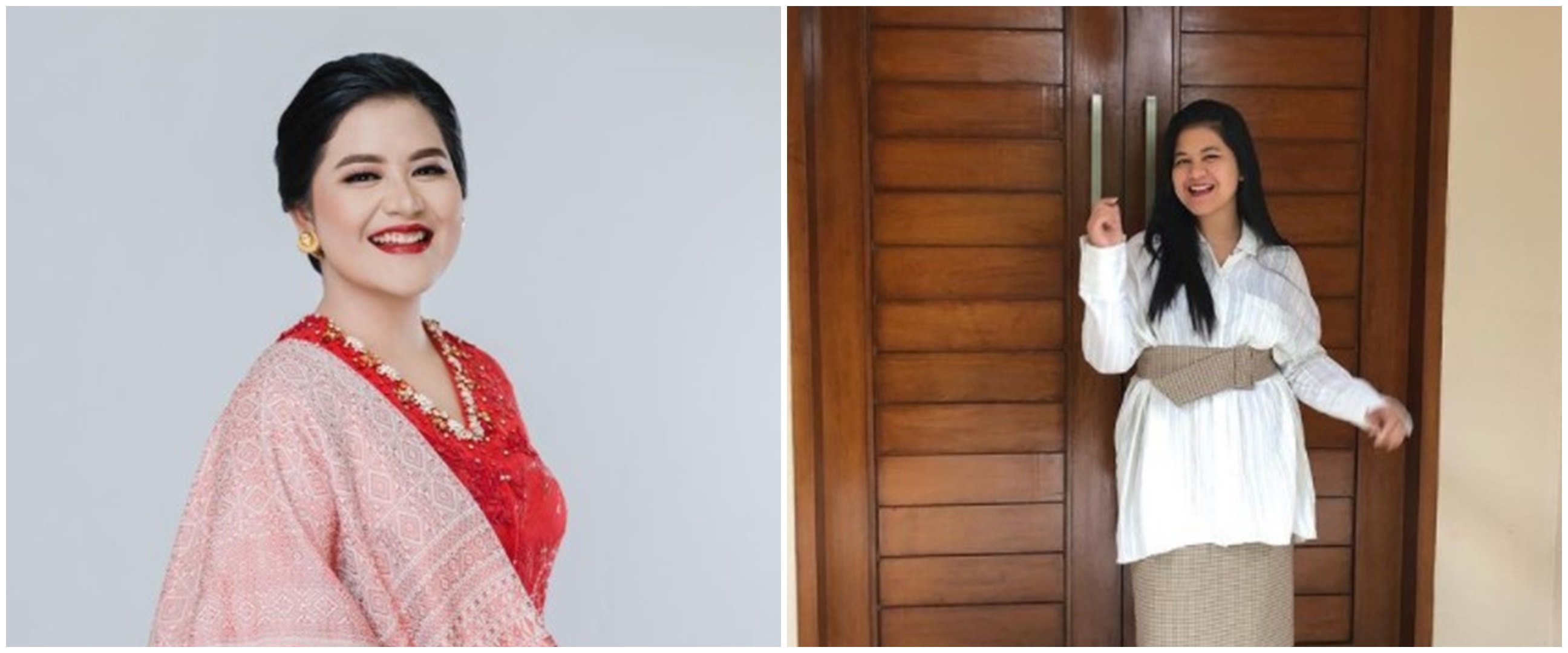 Unggah foto berkebaya gendong dua anak, Kahiyang disebut wonder women