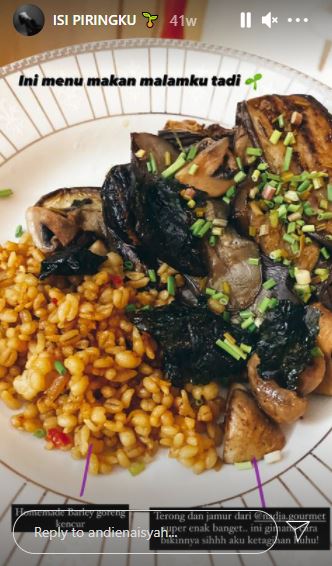Nggak pakai ribet, 13 menu sehat Andien Aisyah ini gampang ditiru
