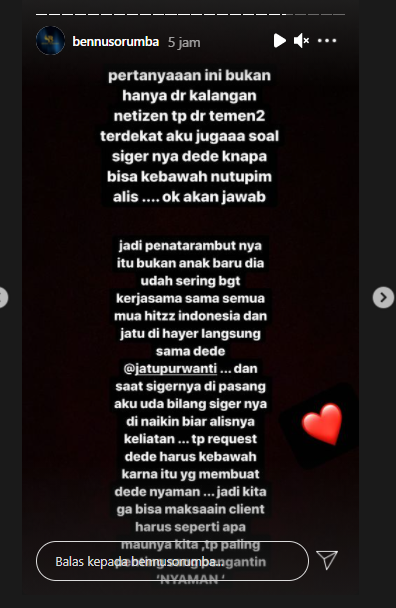 Siger Lesty Kejora dikritik, ini jawaban Bennu Sorumba sebagai MUA