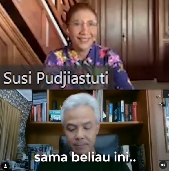 Dipanggil nenek oleh Ganjar Pranowo, begini reaksi Susi Pudjiastuti