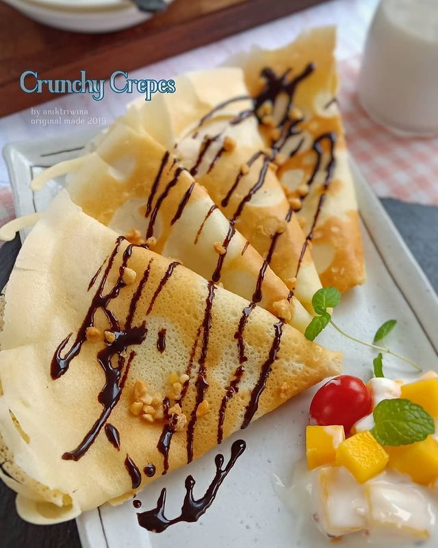 9 Resep crispy crepes rumahan, renyah dan enak cuma pakai teflon