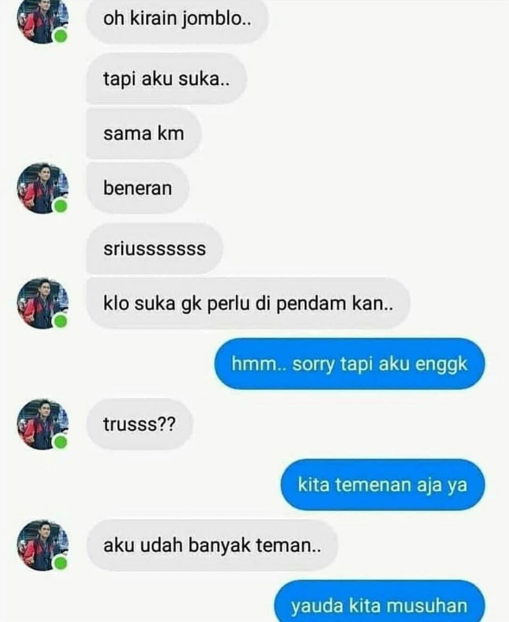 11 Chat lucu niatnya mau nembak ini endingnya malah PHP banget