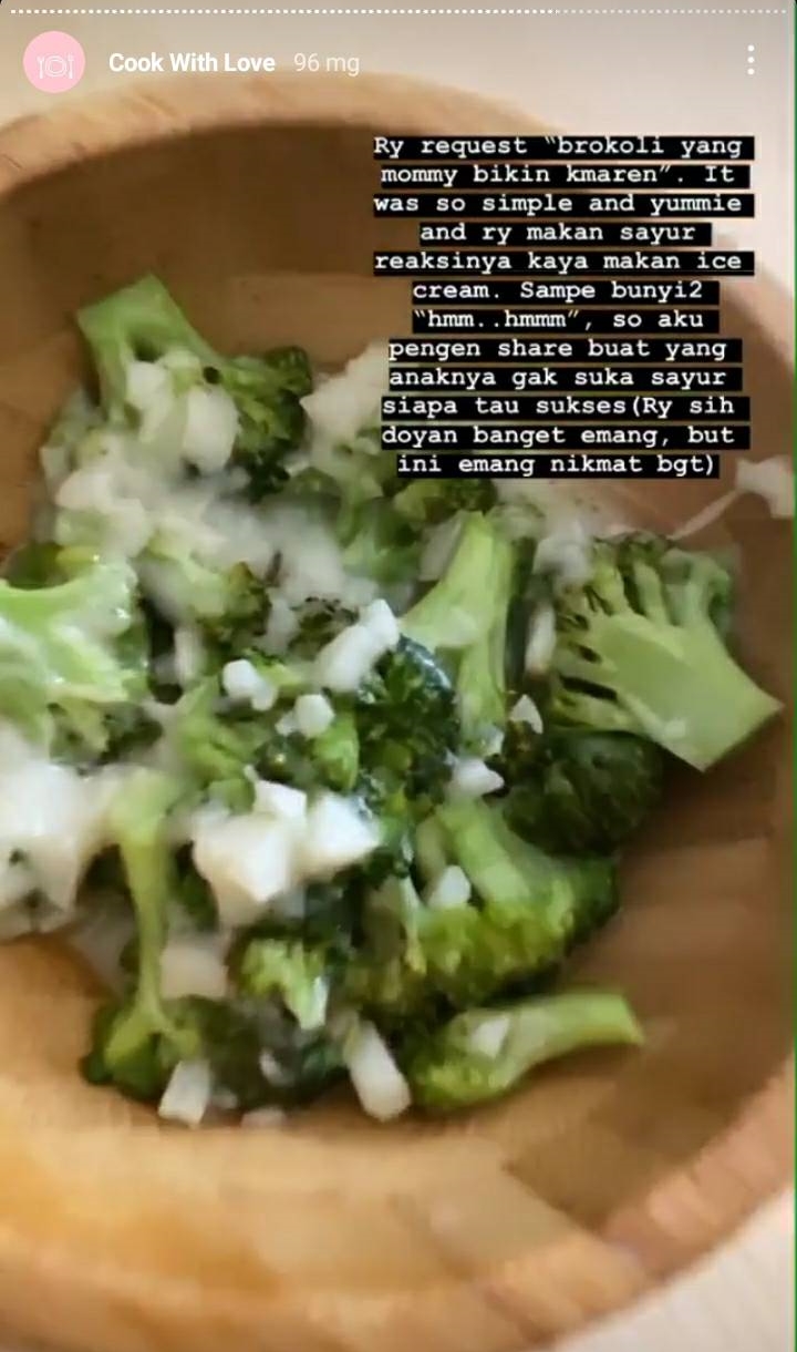 9 Menu masakan sehat ala Sharena Delon, cocok untuk anak