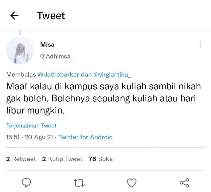 11 Cuitan lucu tentang nikah muda ini endingnya bikin kesal
