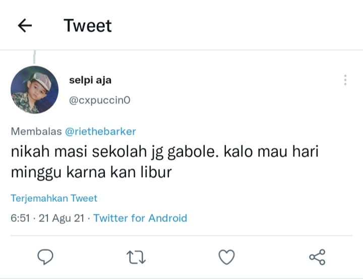 11 Cuitan lucu tentang nikah muda ini endingnya bikin kesal