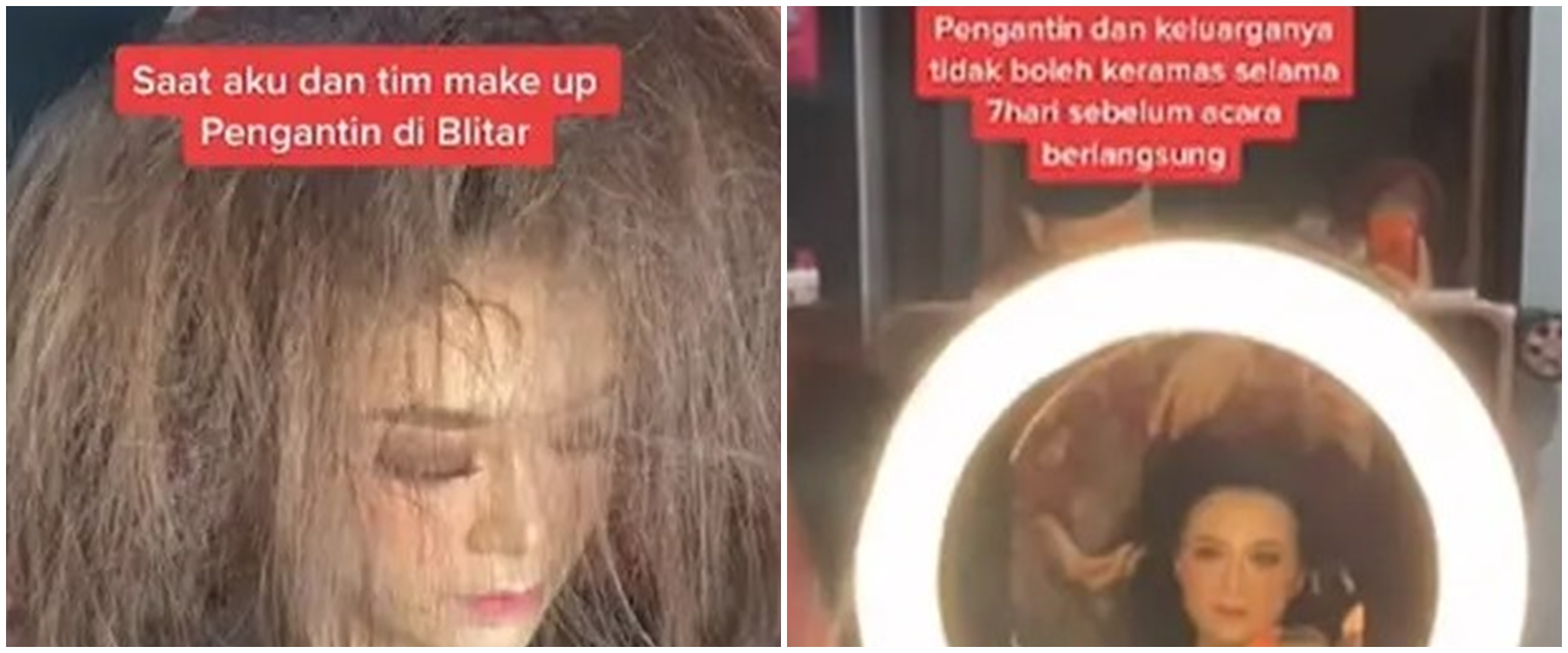 Tidak keramas tujuh hari jelang nikah, hasil riasannya curi perhatian