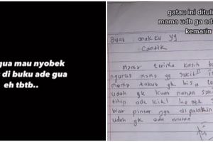Ibu ini tulis pesan untuk anak di buku sebelum meninggal, bikin mewek