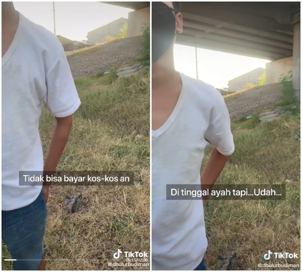 Hidup sebatang kara, pemuda ini tinggal di kolong tol & jadi pengamen