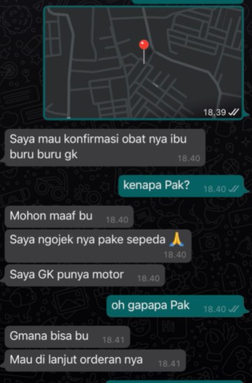 Kisah driver ojek online bersepeda 15 km, semangatnya diganjar motor
