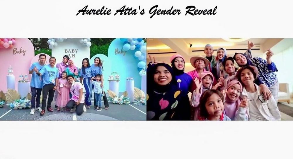 9 Momen manis gender reveal Aurel Hermansyah dan Atta Halilintar