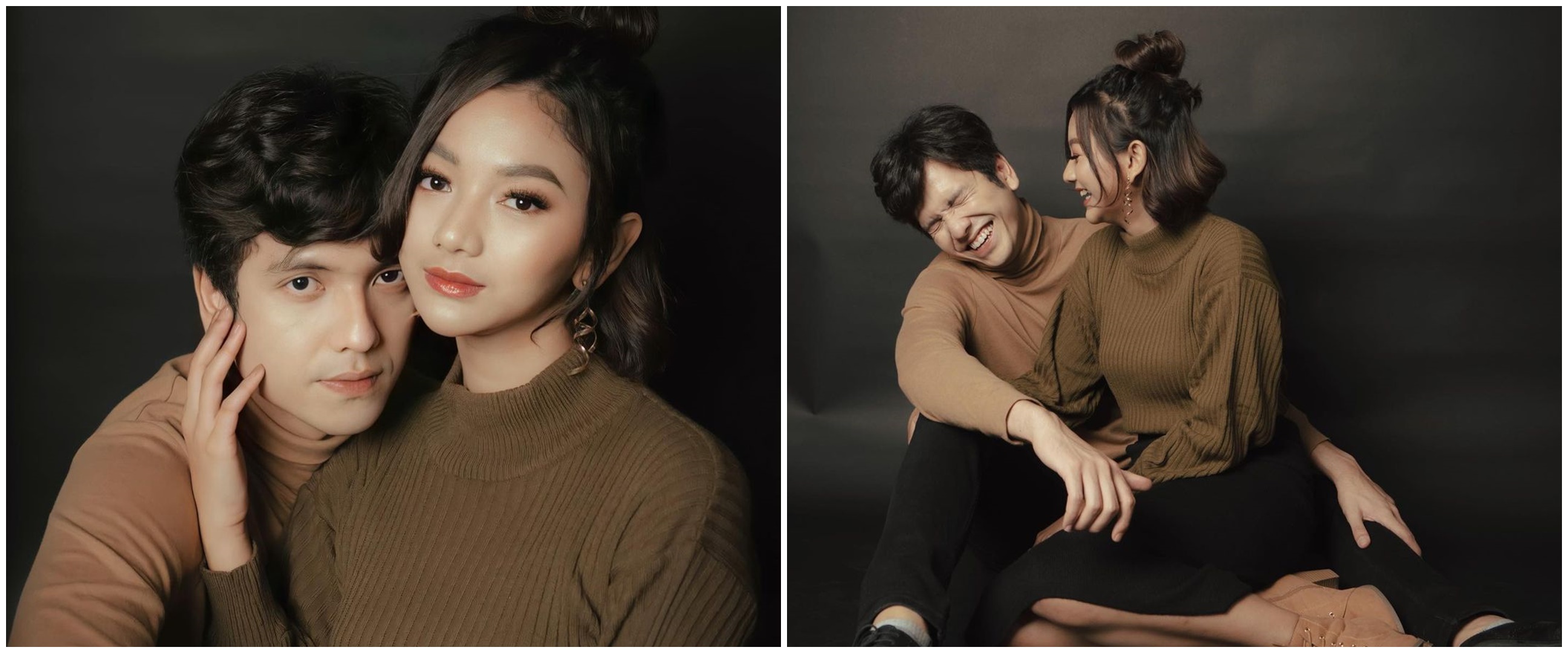 7 Gaya pemotretan Glenca Chysara dan Rendi Jhon, mesra abis