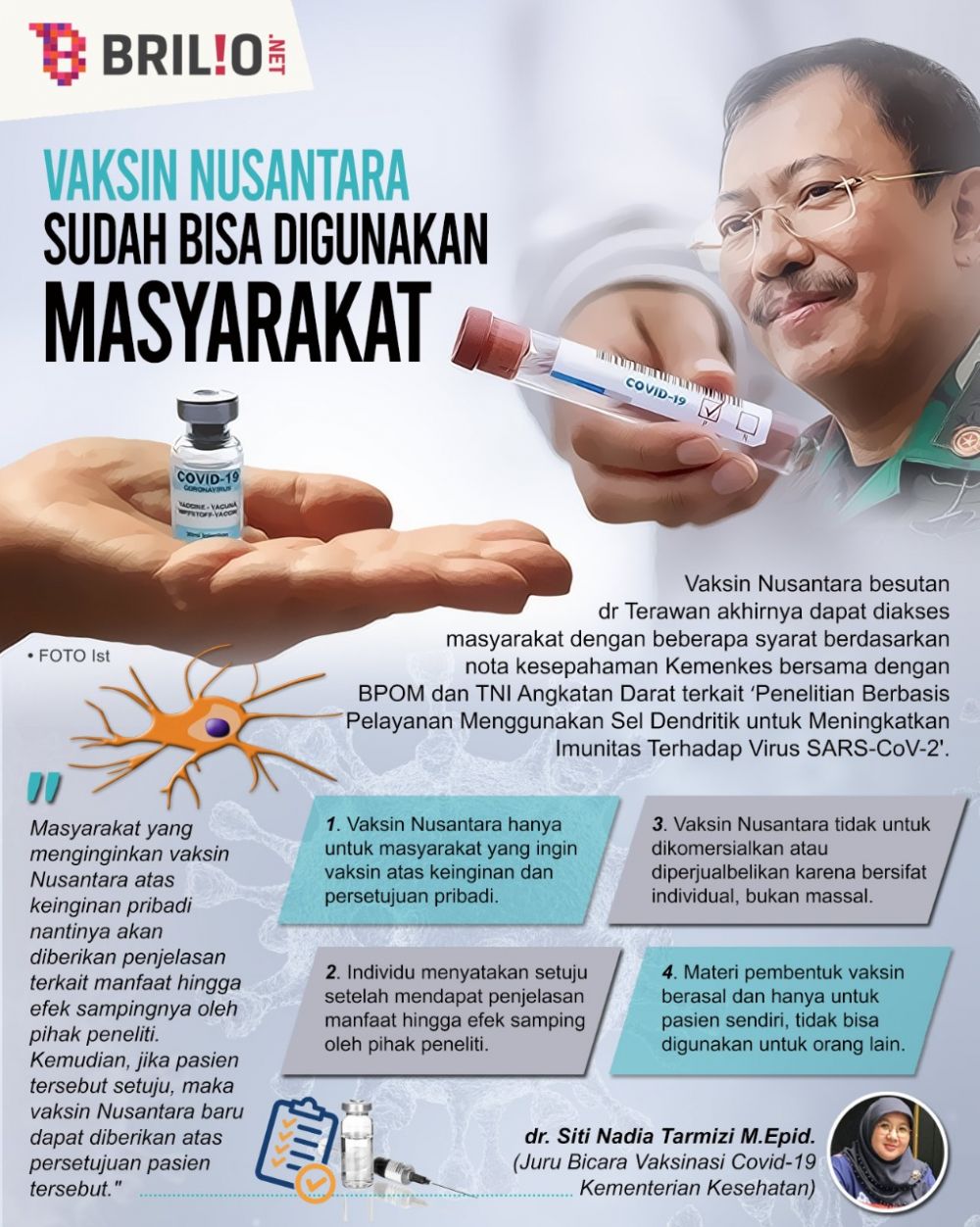 Vaksin Nusantara bisa digunakan dengan syarat terbatas, ini faktanya