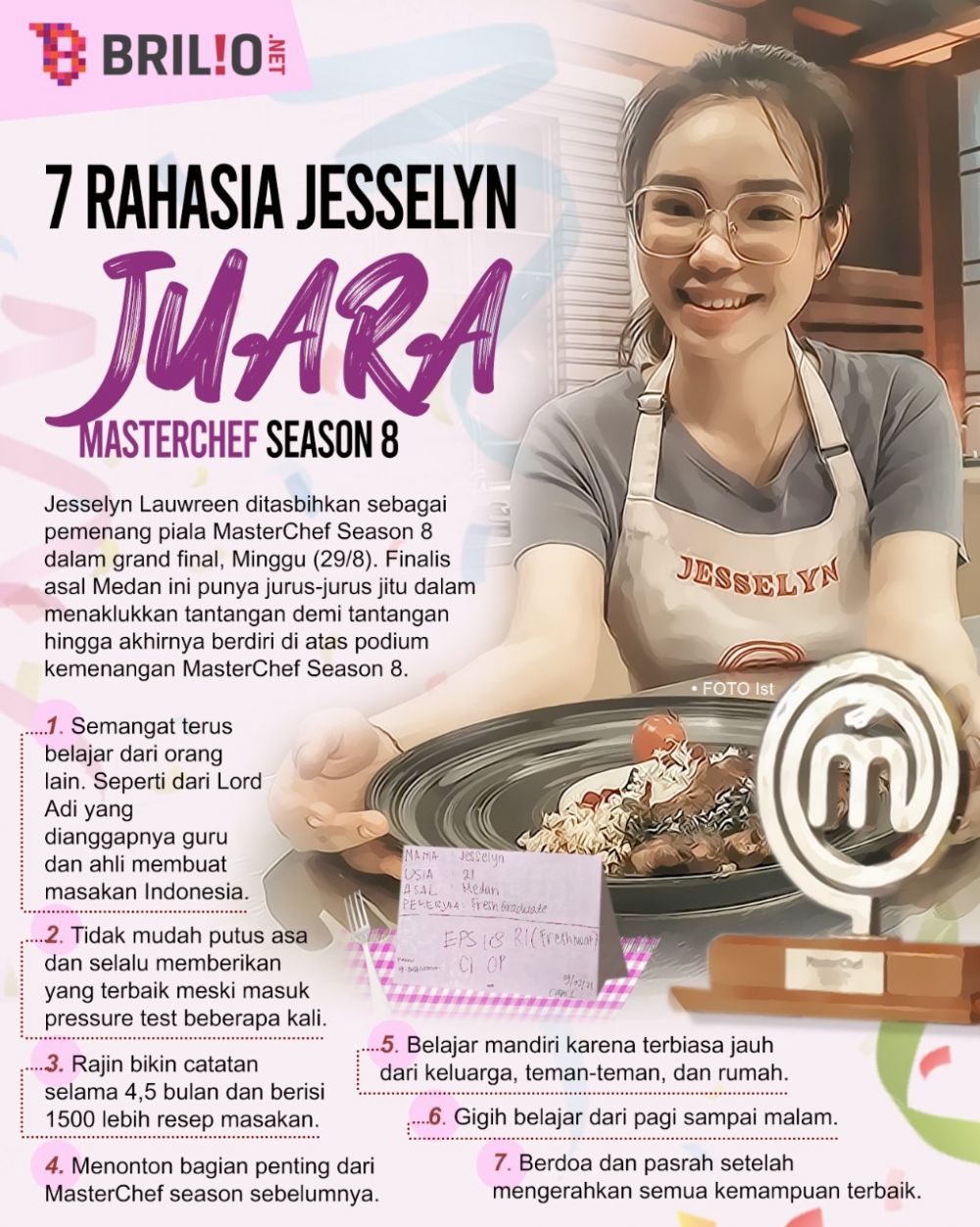 7 Potret kenangan manis Jesselyn MasterChef sekolah kuliner di Paris