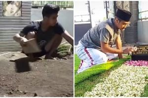 Alasan pria makamkan mendiang sang ibu di halaman rumah ini bikin haru