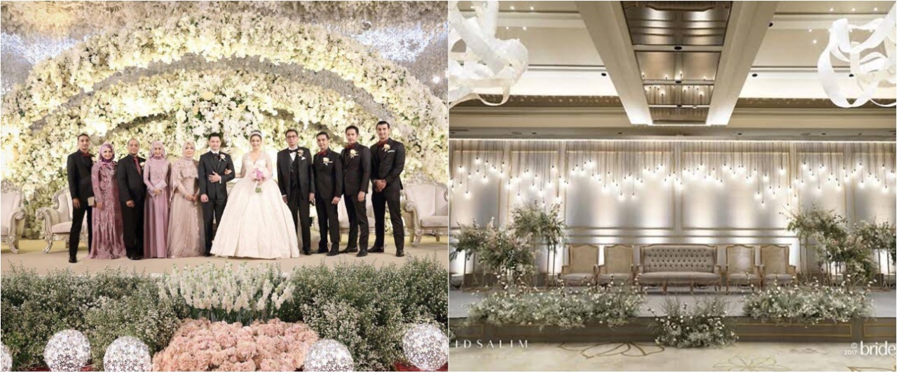 Potret dekorasi pernikahan 8 seleb bertema internasional, inspiratif