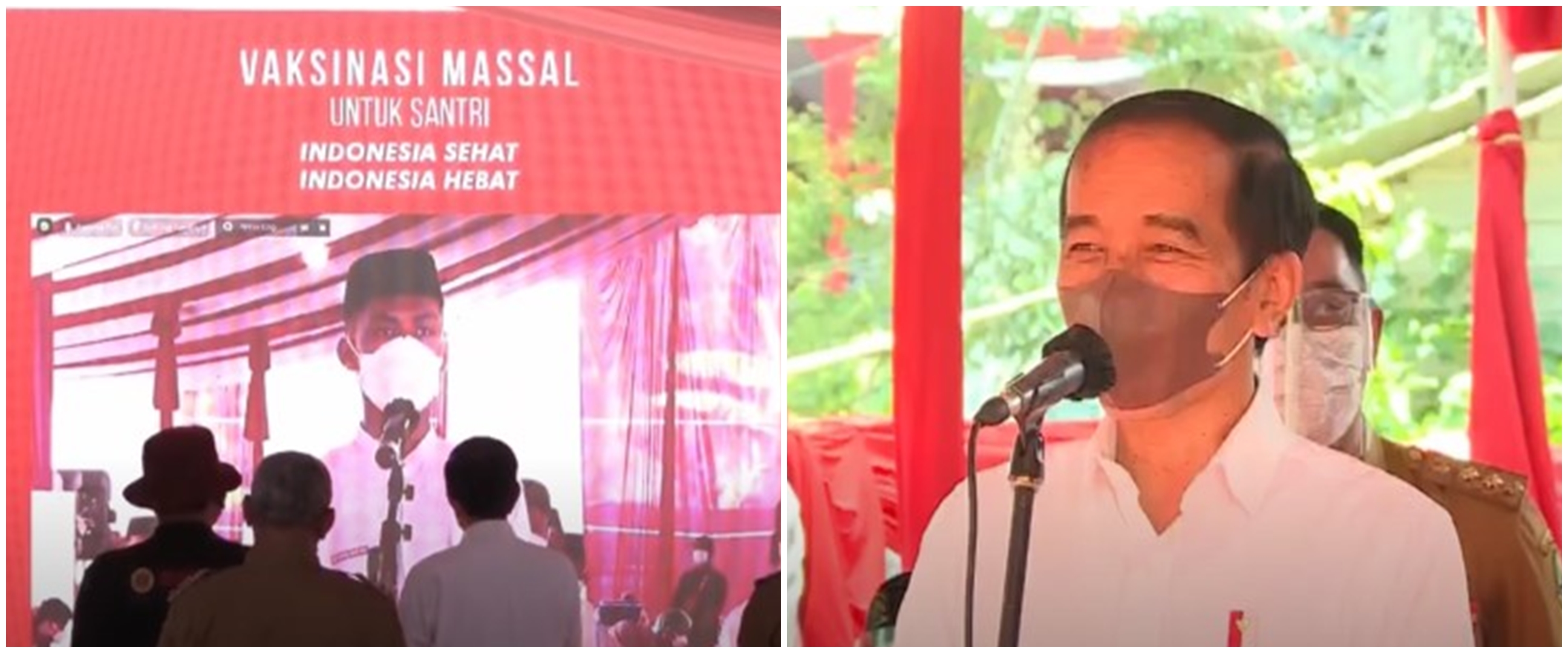 Momen lucu dialog santri Luhut dan Jokowi, minta didoakan jadi menteri