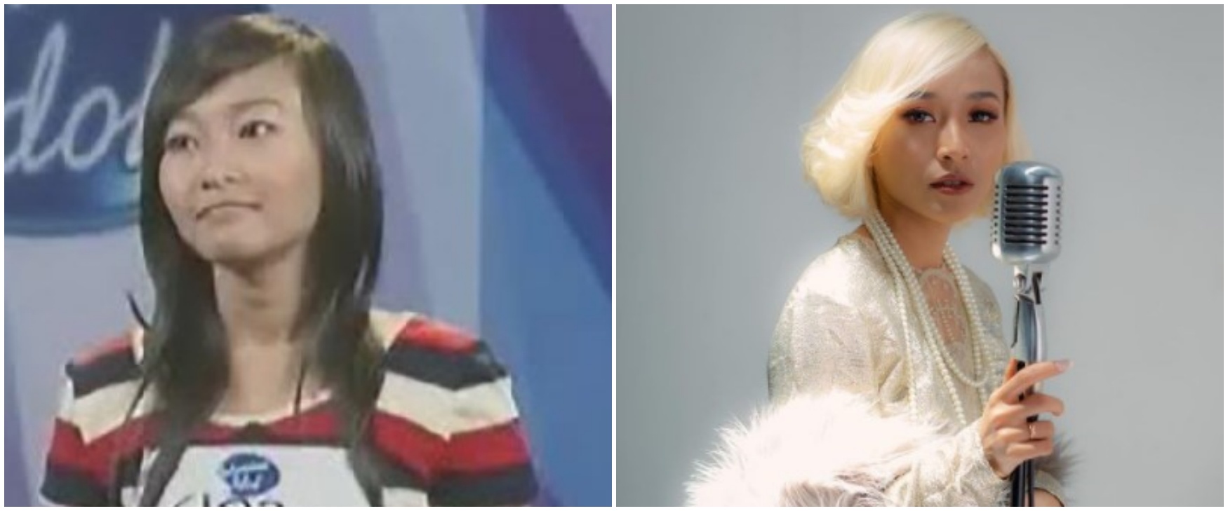 Kini penyanyi pop terkenal, ini 9 beda gaya dulu dan kini Rinni Idol