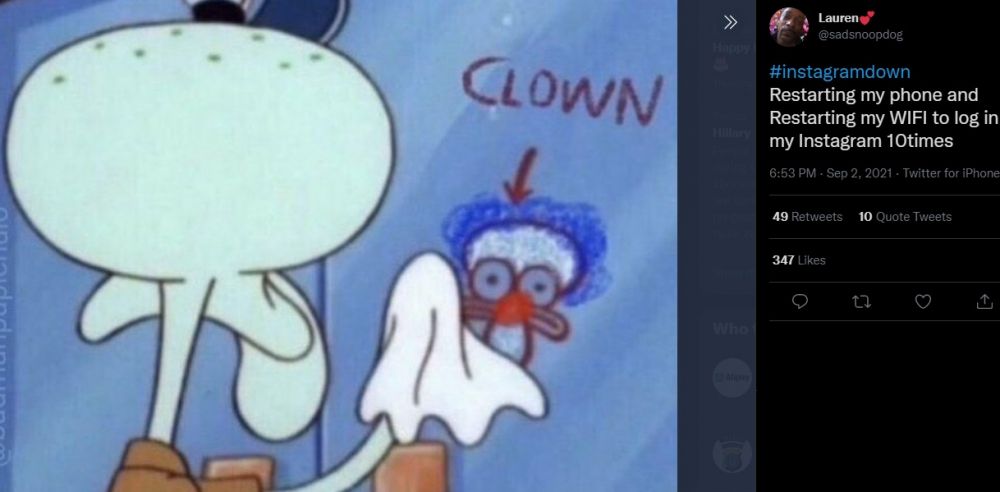 11 Meme lucu Instagram down ini bikin tepuk jidat