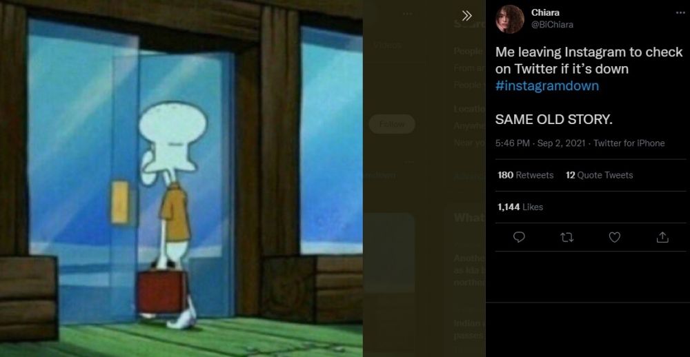 11 Meme lucu Instagram down ini bikin tepuk jidat