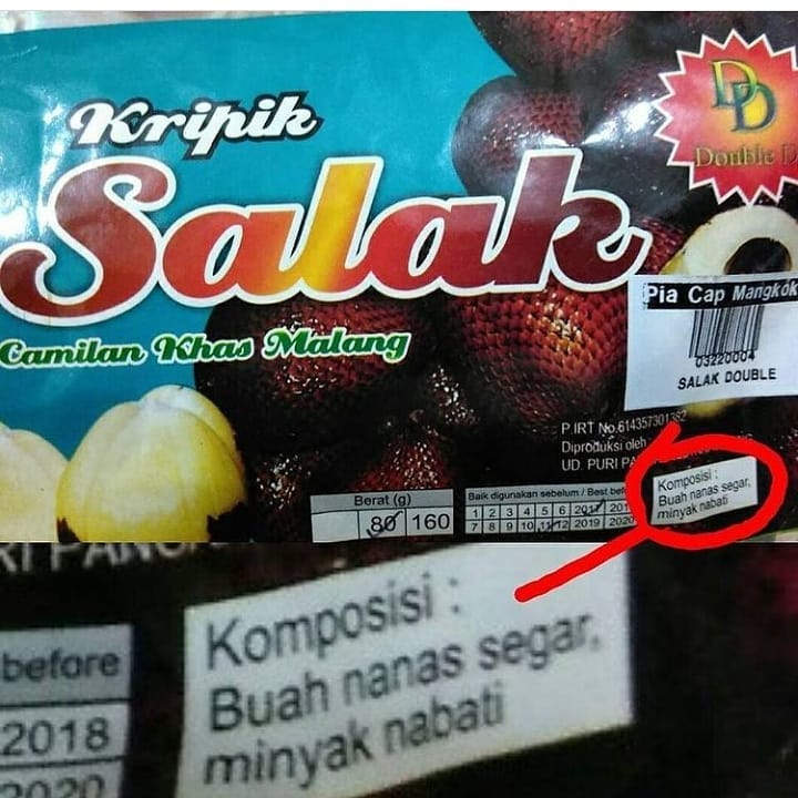 11 Tulisan di kemasan makanan ini nggak nyambung, pembeli jadi bingung