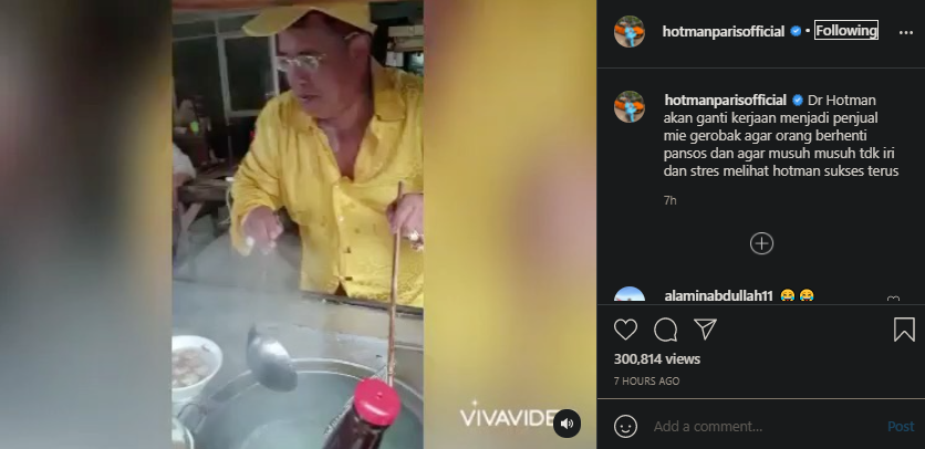 Jual Lamborghini miliknya, Hotman Paris borong 100 gerobak mi ayam