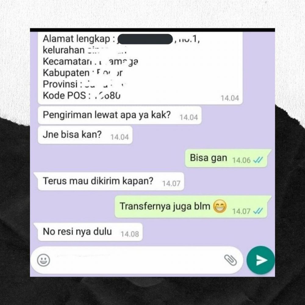 11 Chat lucu pembeli online shop susah dibilangin, bikin bingung