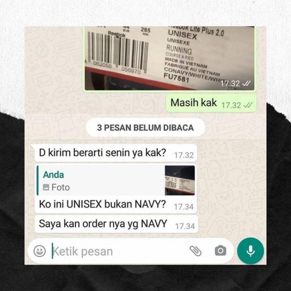 11 Chat lucu pembeli online shop susah dibilangin, bikin bingung