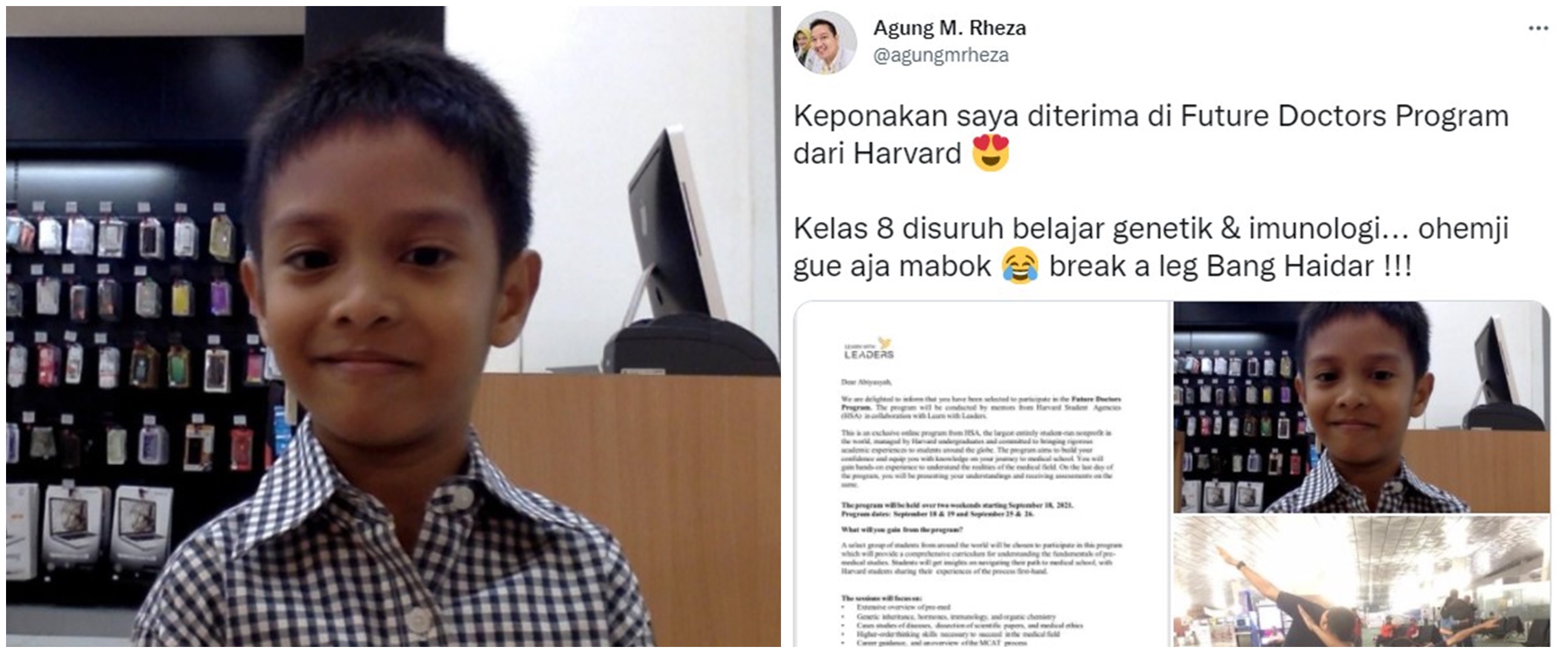 Inspiratif, siswa SMP ini diterima Future Doctors Program dari Harvard