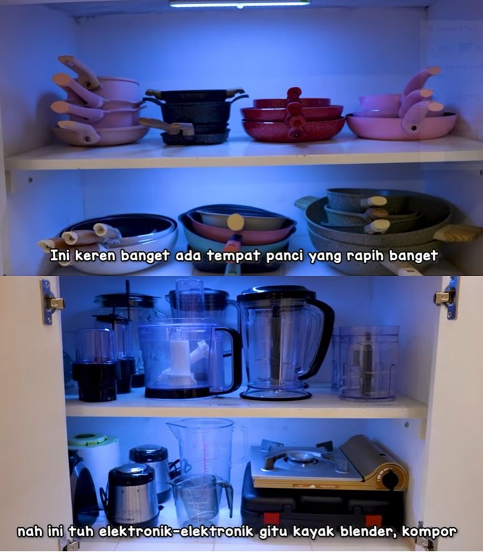 11 Potret dapur Tasyi Athasyia, estetik dan rapi mirip supermarket