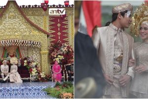 5 Potret detail busana Lesty kejora saat Manjalang Ka Rumah Mintuo