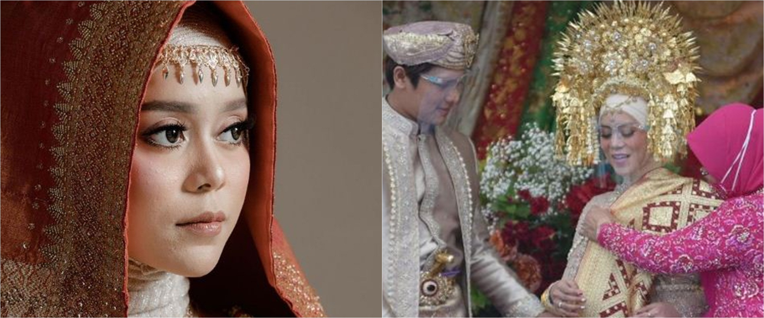 Pilih sentuhan pink, ini 5 detail makeup Lesty Kejora di ngunduh mantu