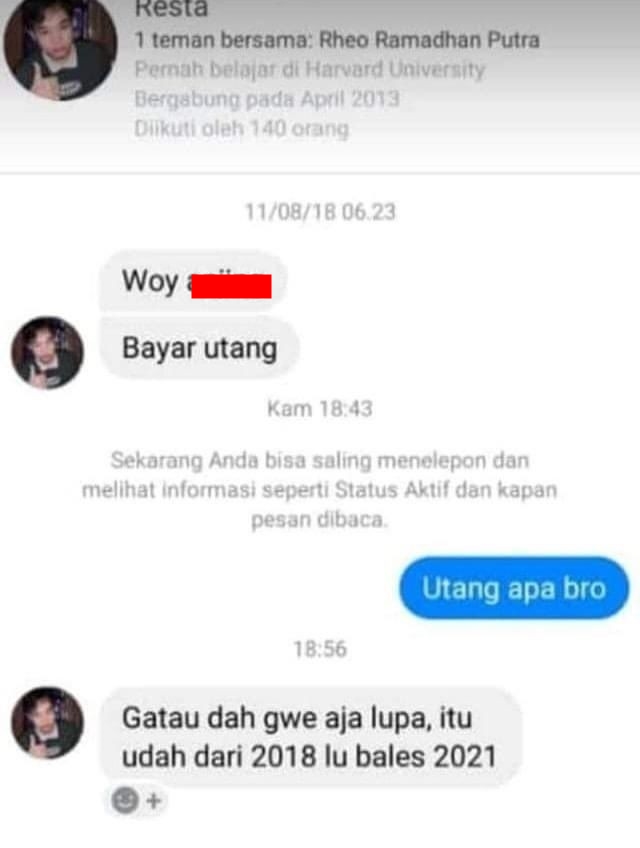 11 Chat lucu telat balas ini endingnya bikin keheranan
