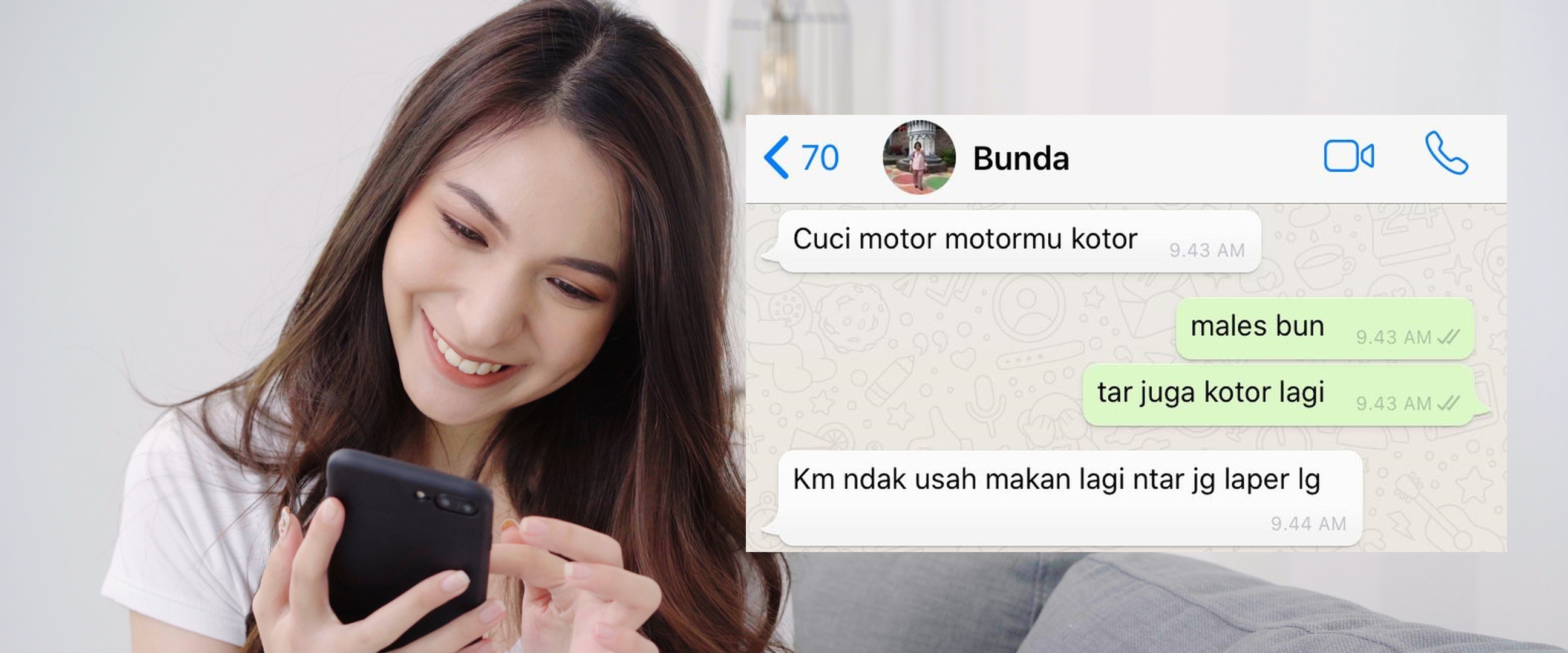11 Chat lucu gara-gara melawan emak ini bikin tepuk jidat