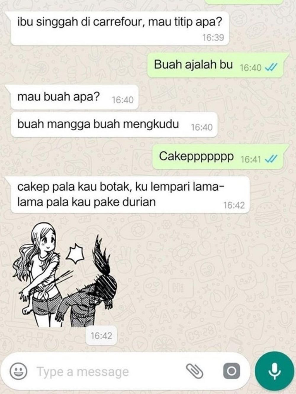 11 Chat lucu gara-gara melawan emak ini bikin tepuk jidat