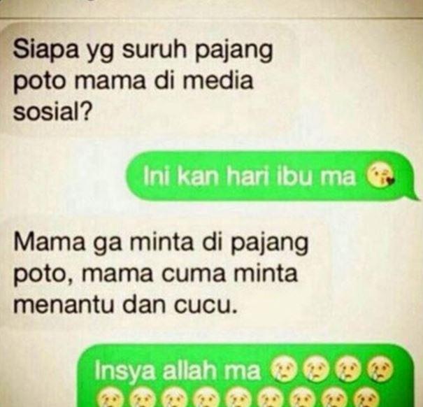 11 Chat lucu gara-gara melawan emak ini bikin tepuk jidat