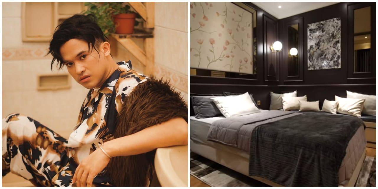 11 Potret kamar tidur Anwar Sanjaya, mural taman bunga bikin estetik