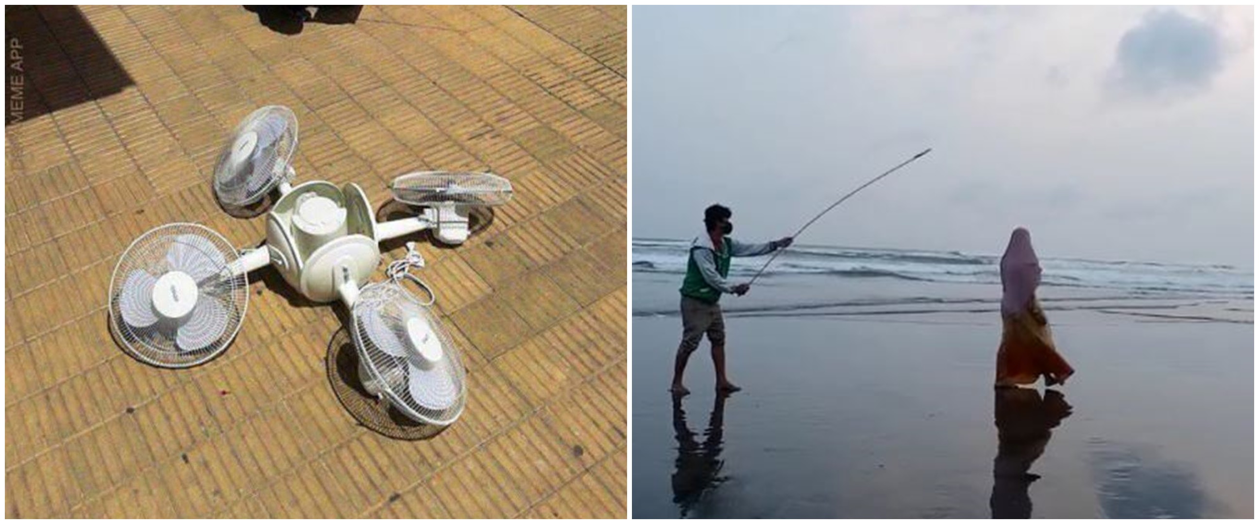 Aksi kreatif pria bikin drone versi low budget, videonya viral