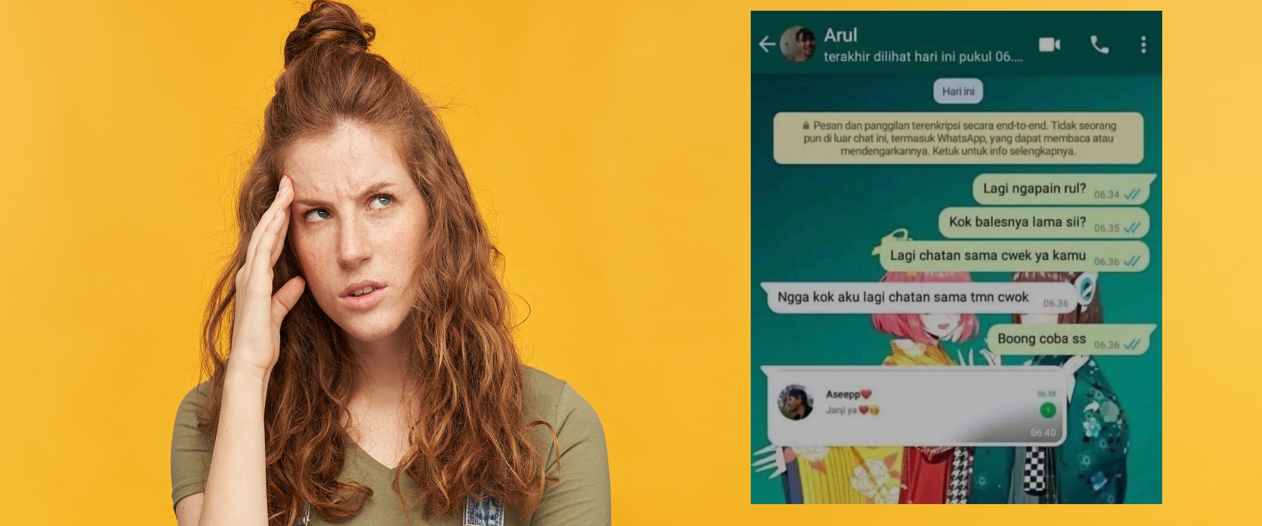 11 Chat lucu ketahuan bohong ke gebetan ini bikin auto panik