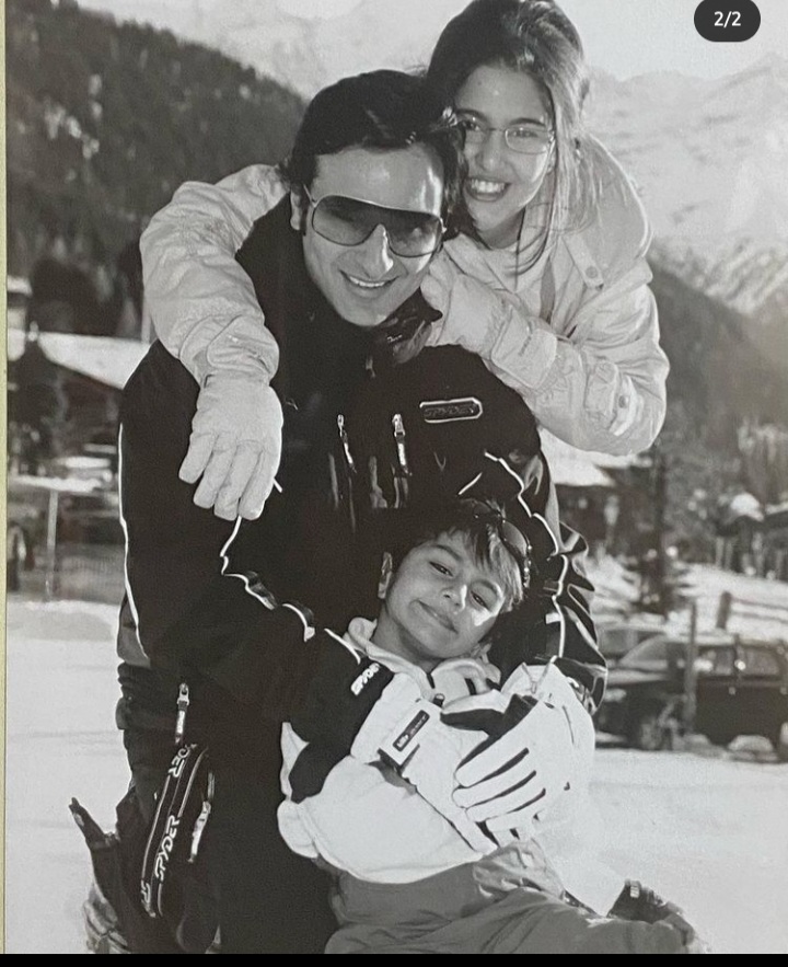 Sesama seleb top Bollywood, ini 9 potret Sara Ali Khan kecil & ayahnya