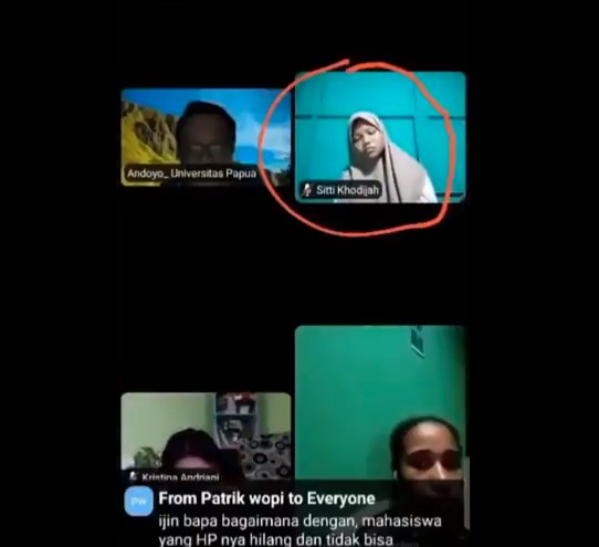 Ikuti kelas daring, mahasiswi ini tertidur pulas hingga terjatuh