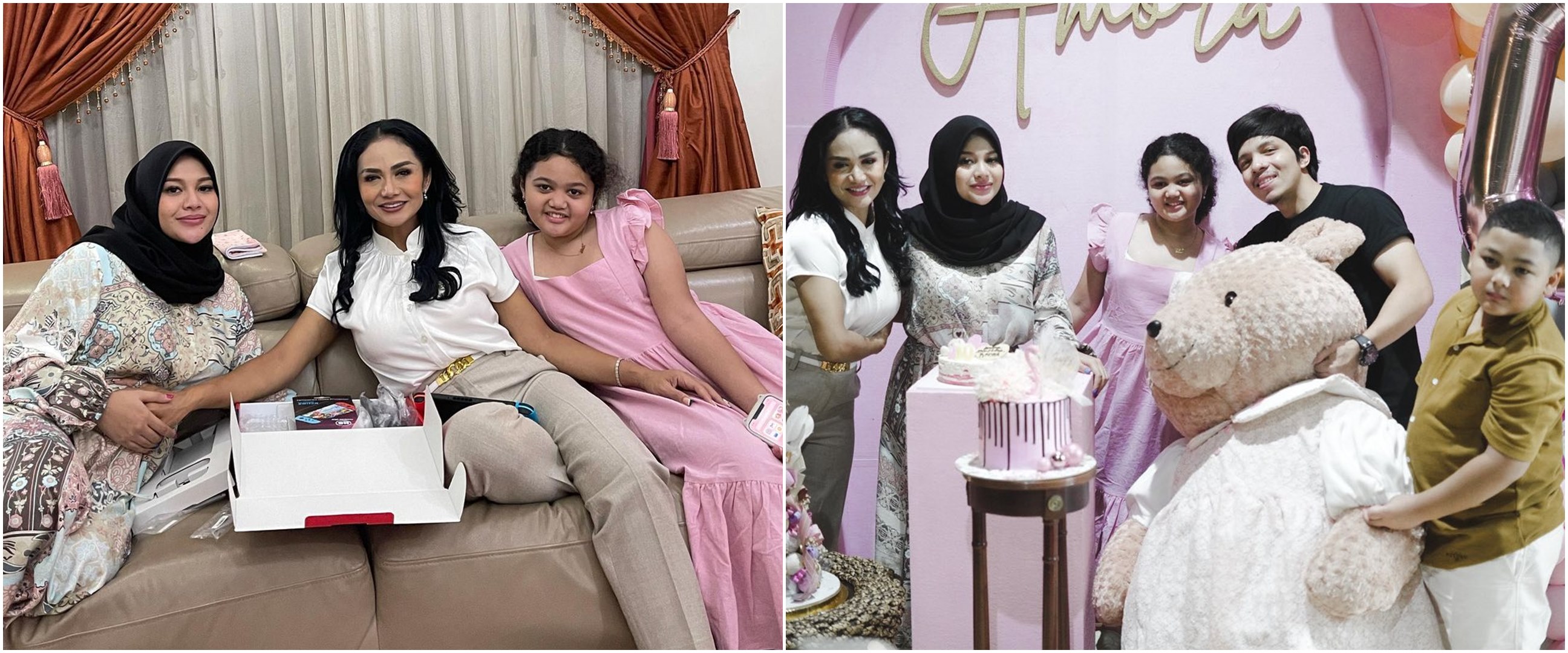 7 Momen Aurel beri kejutan ultah Amora, ucapan Raul Lemos disorot