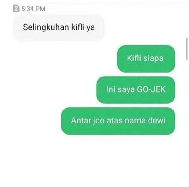 13 Chat lucu pesan makan di ojek online, endingnya nggak nyangka