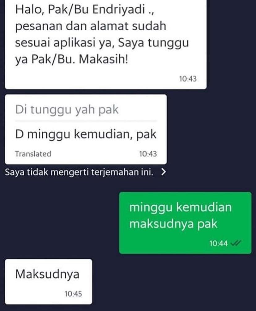 13 Chat lucu pesan makan di ojek online, endingnya nggak nyangka
