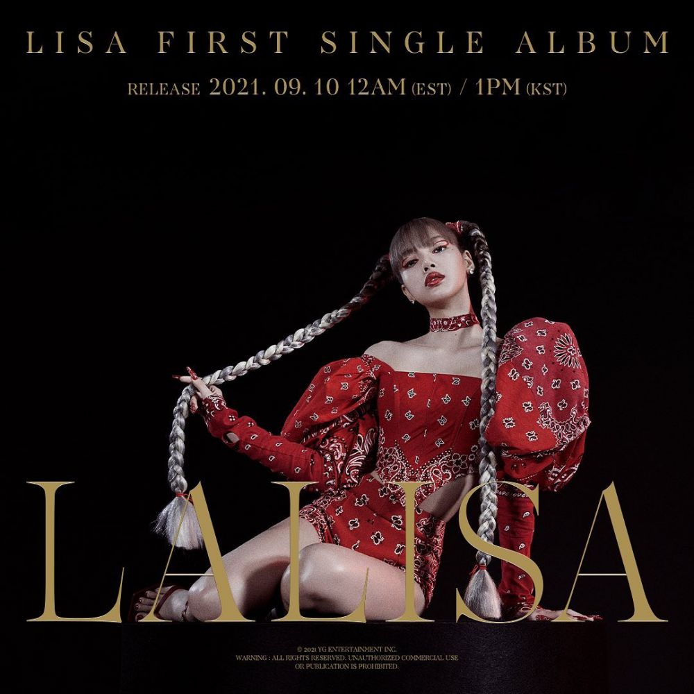 Lisa BLACKPINK pamer kening di album perdana, cek 7 faktanya