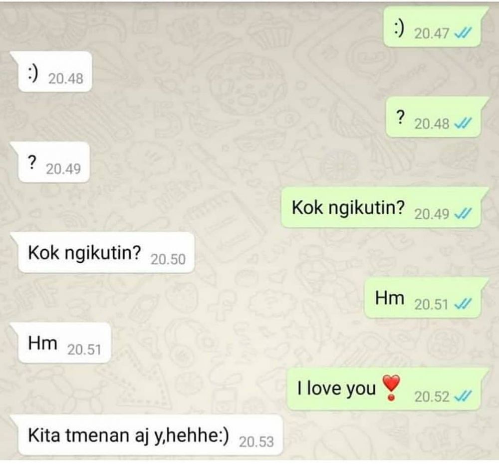 11 Chat lucu teman lagi malas bales, endingnya bikin nyesek