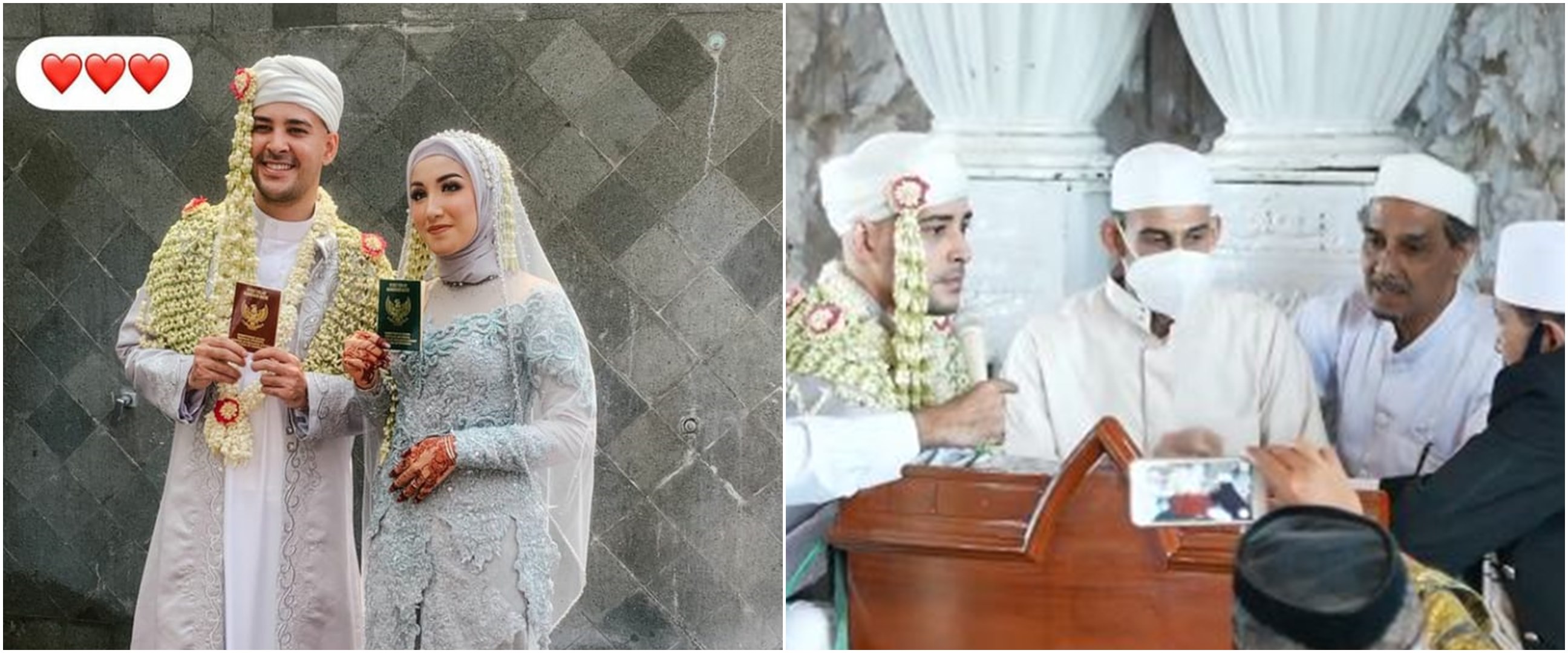 11 Momen akad nikah Riza Shahab dan Sonia Alattas, bernuansa Arab