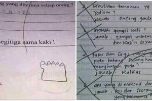 21 Jawaban soal ujian anak sekolah ini bikin auto ngakak