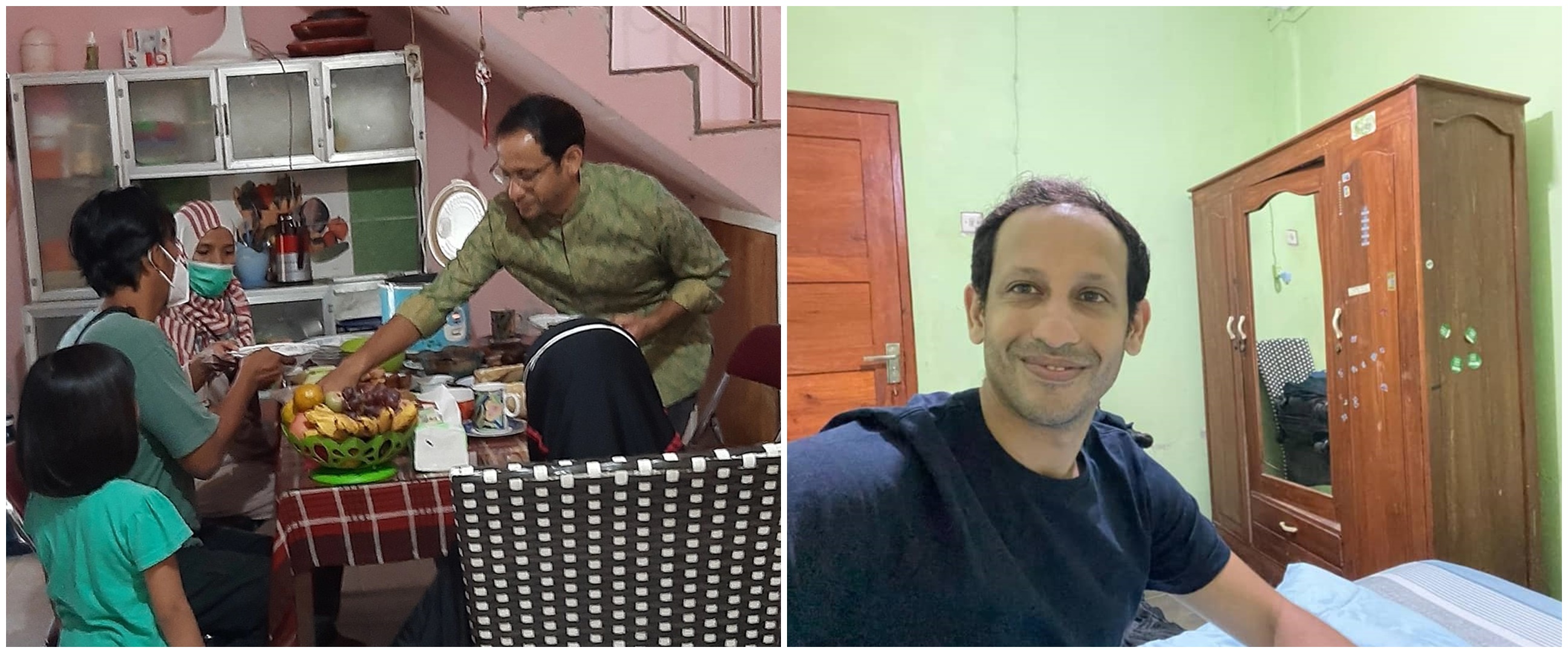 Momen Nadiem Makarim menginap di rumah guru asal Yogyakarta